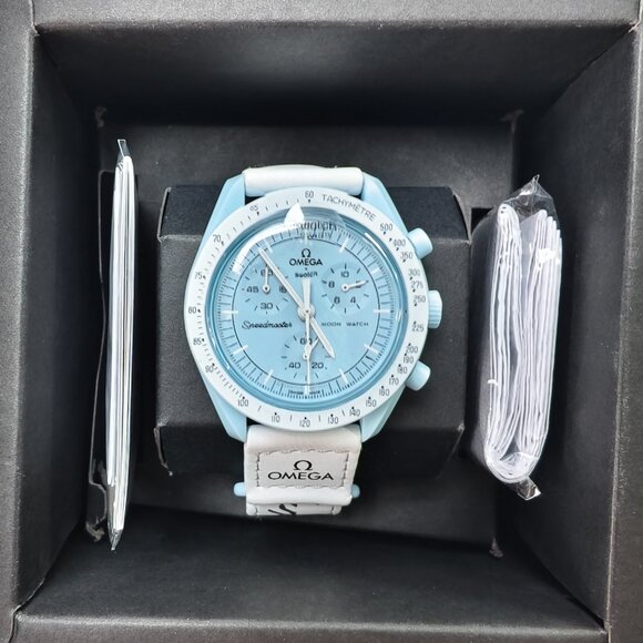 🎊NWT🎊Swatch X Omega MoonSwatch Mission To The Uranus Watch - Picture 3 of 5